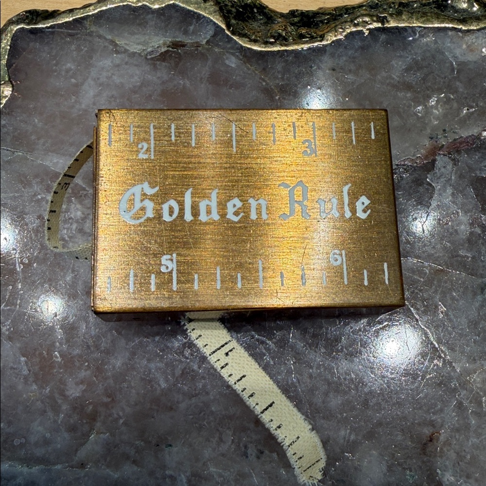 Vintage “Golden Rule” Sewing Tape Measure.